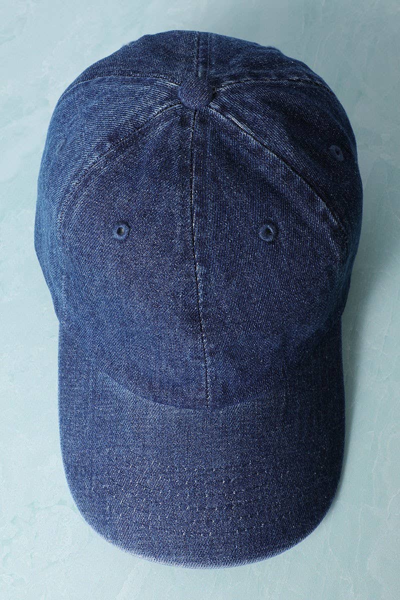 Denim Baseball Hat - Beloved Boutique