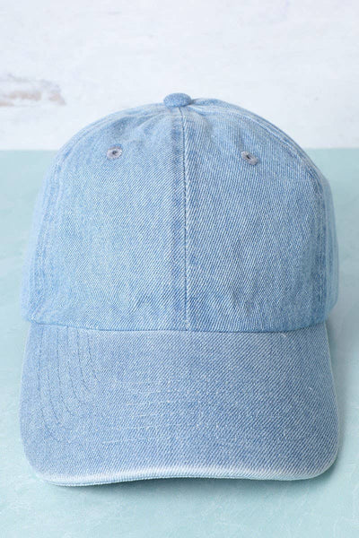 Denim Baseball Hat - Beloved Boutique