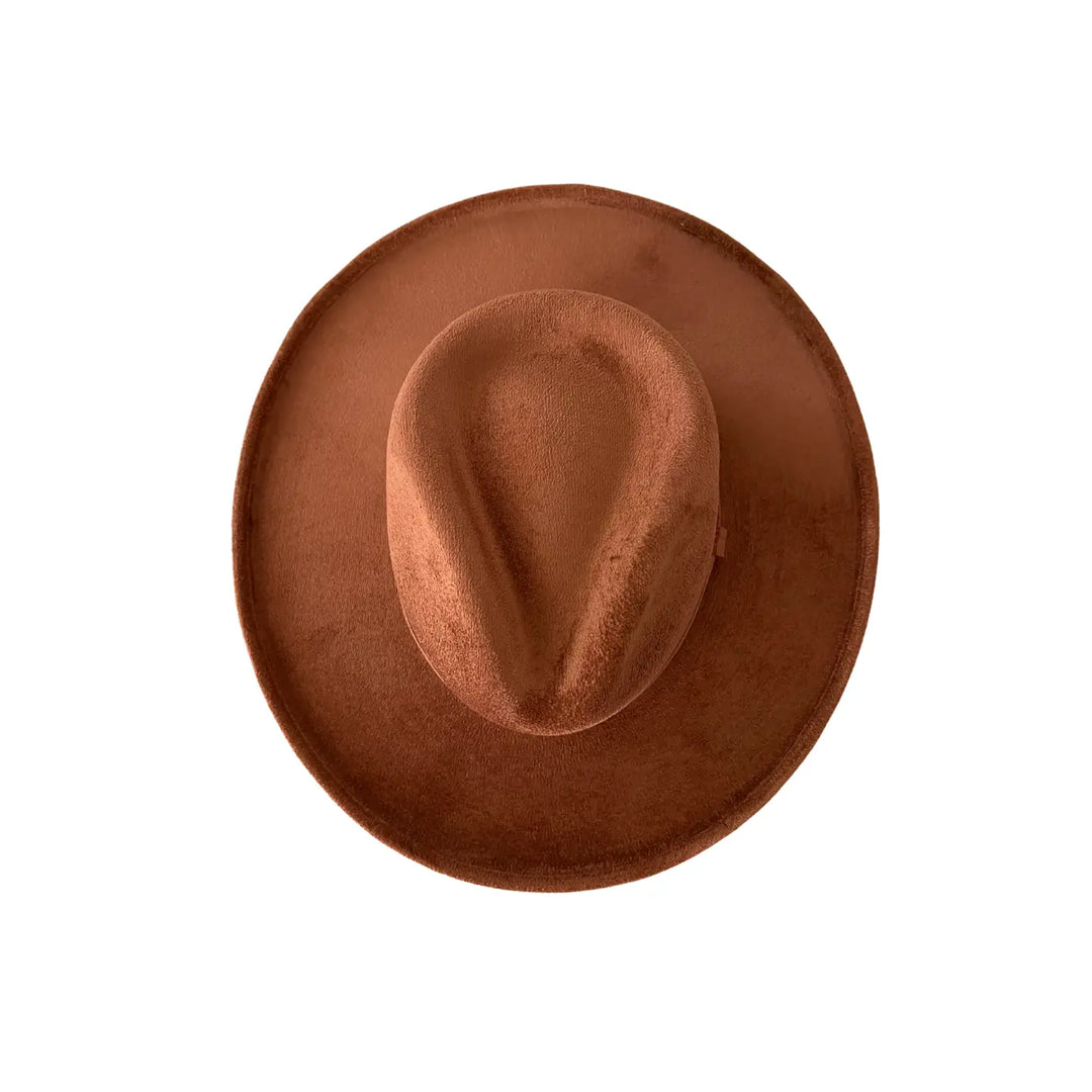Vegan Pencil Curl Stiff Brim Fedora Hat