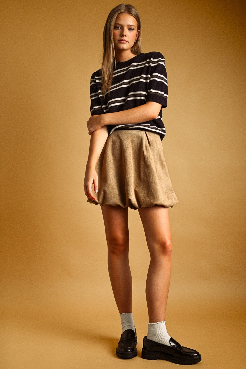 Jennifer Striped Knit Top