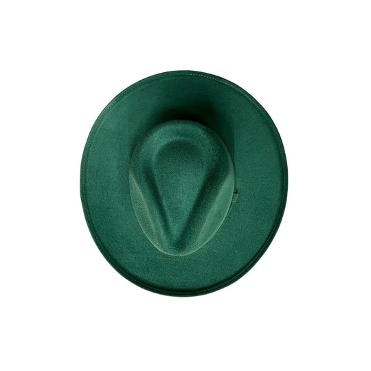 Vegan Pencil Curl Stiff Brim Fedora Hat