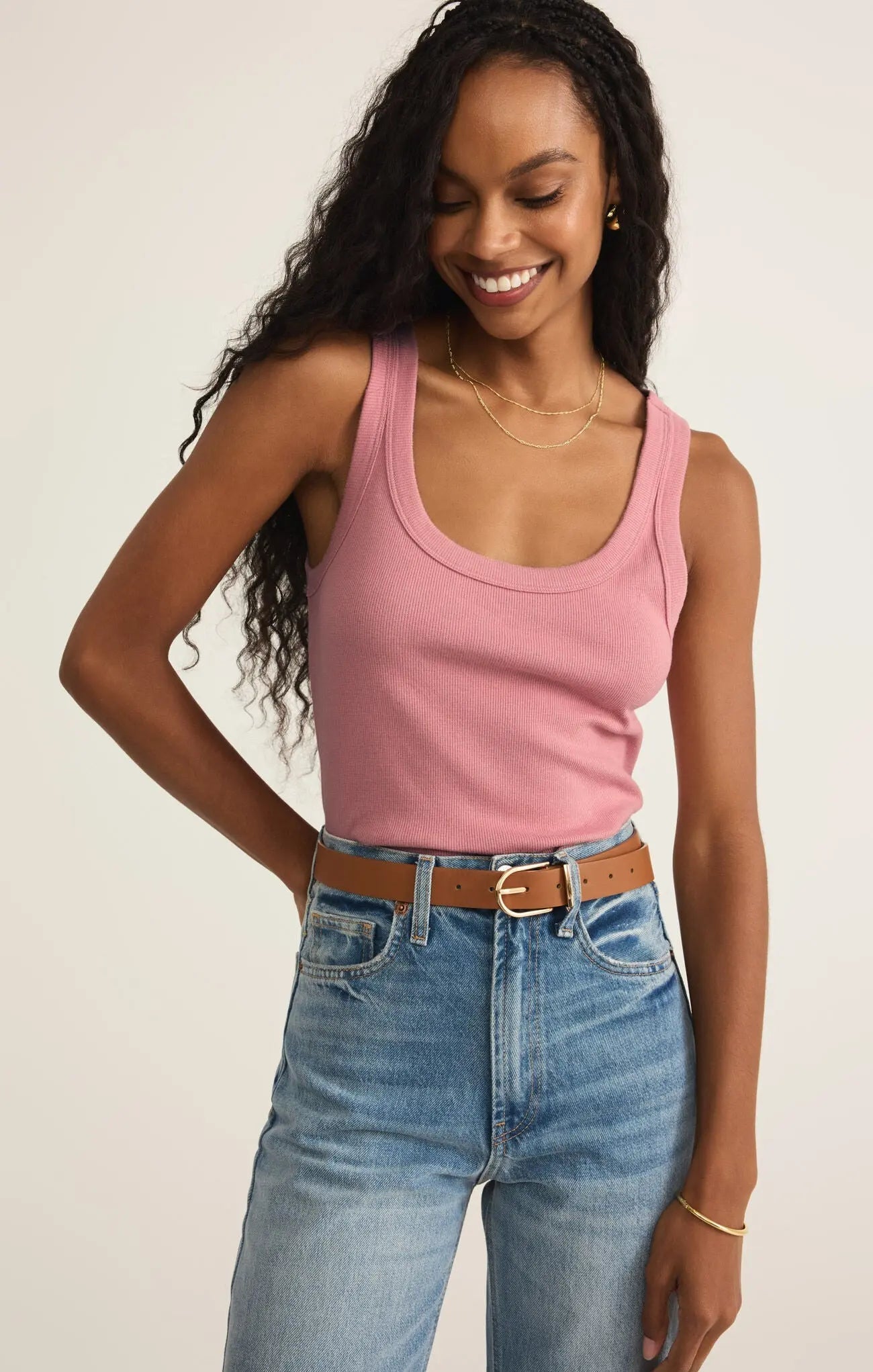 Elin Rib Tank - Beloved Boutique