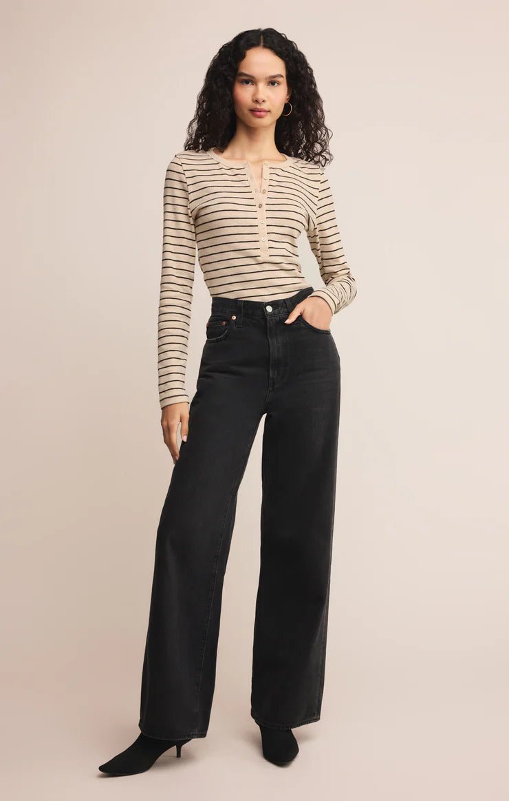 Eve Stripe Henley - Beloved Boutique