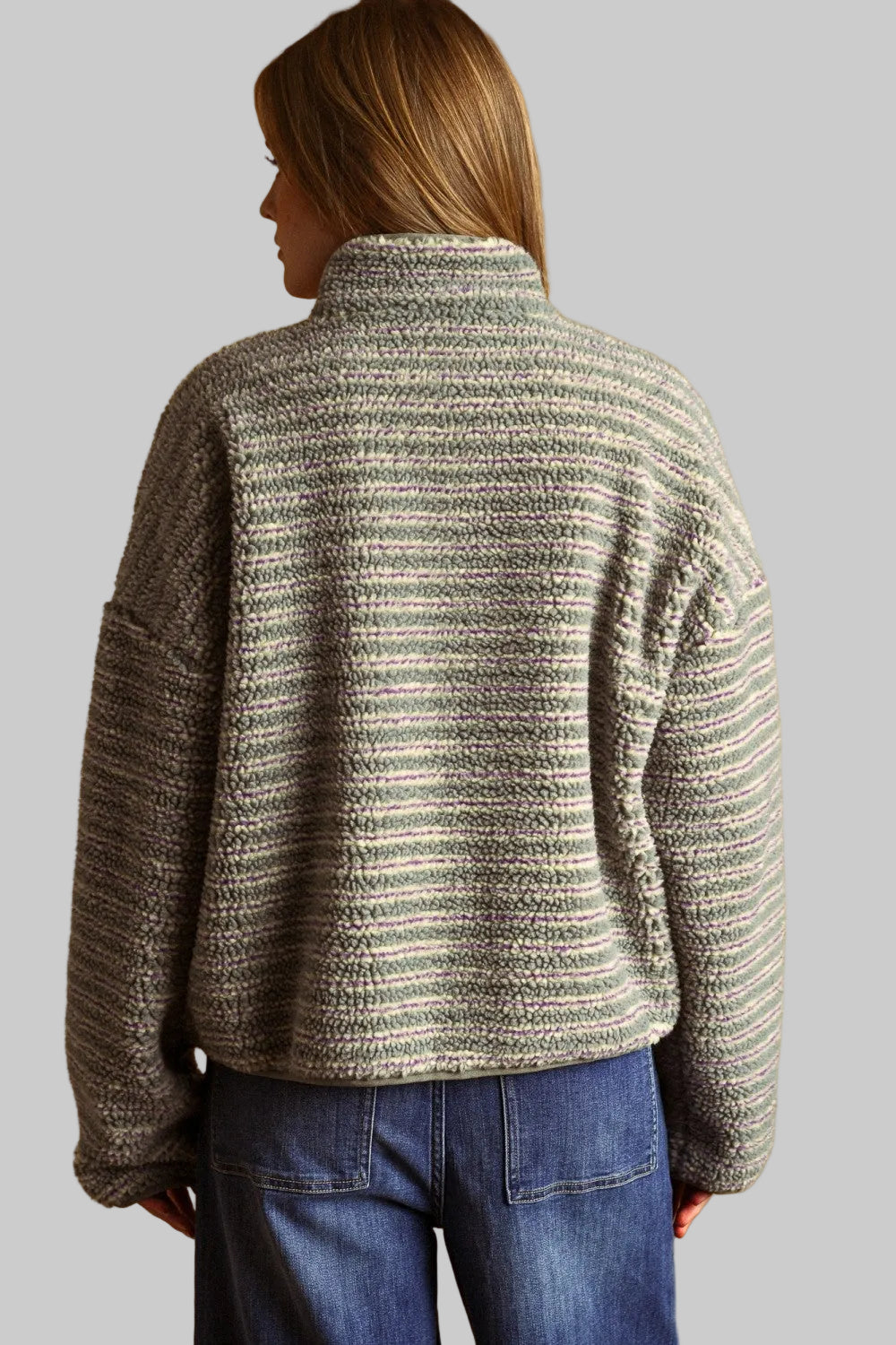 Bryn Striped Fleece Jacket