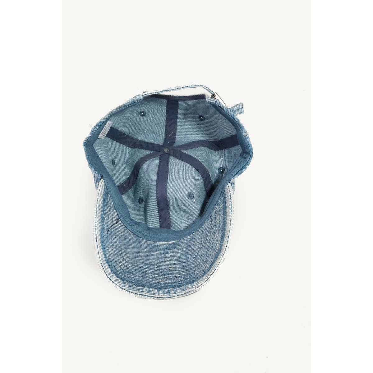 Faded Wash Denim Baseball Cap - Beloved Boutique