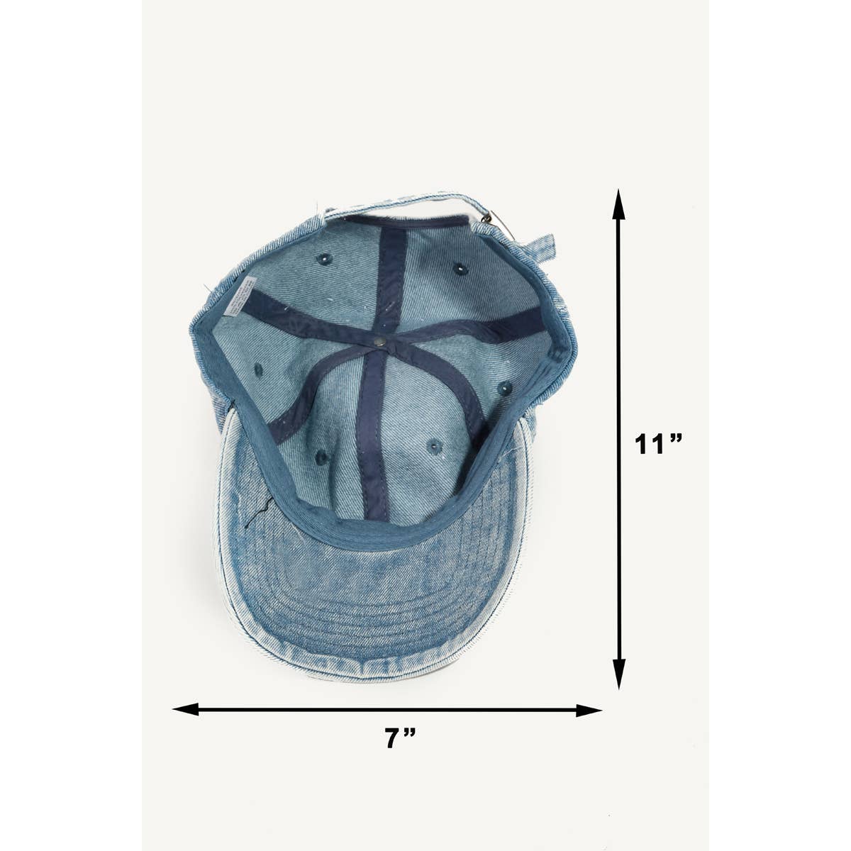 Faded Wash Denim Baseball Cap - Beloved Boutique
