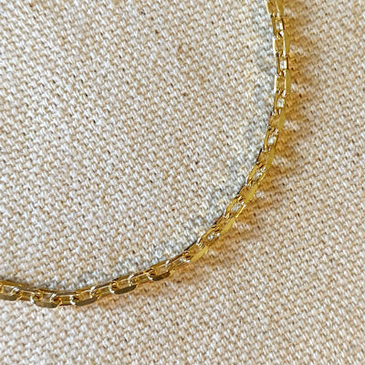 18k Gold Filled Diamond Cut Anchor Link Bracelet GoldFi