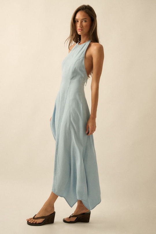 Harlow Chambray Dress - Beloved Boutique 