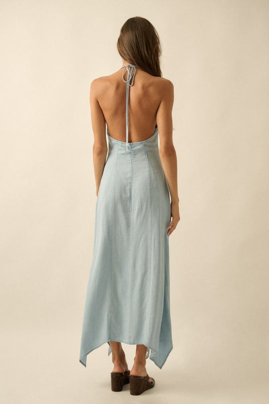 Harlow Chambray Dress - Beloved Boutique 