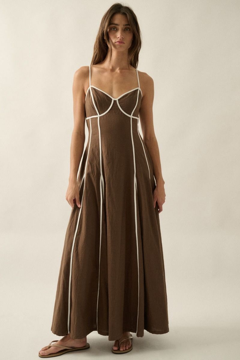 Marney Stripe Maxi Dress - Beloved Boutique 