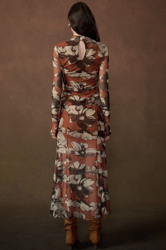Octavia Floral Mesh Dress