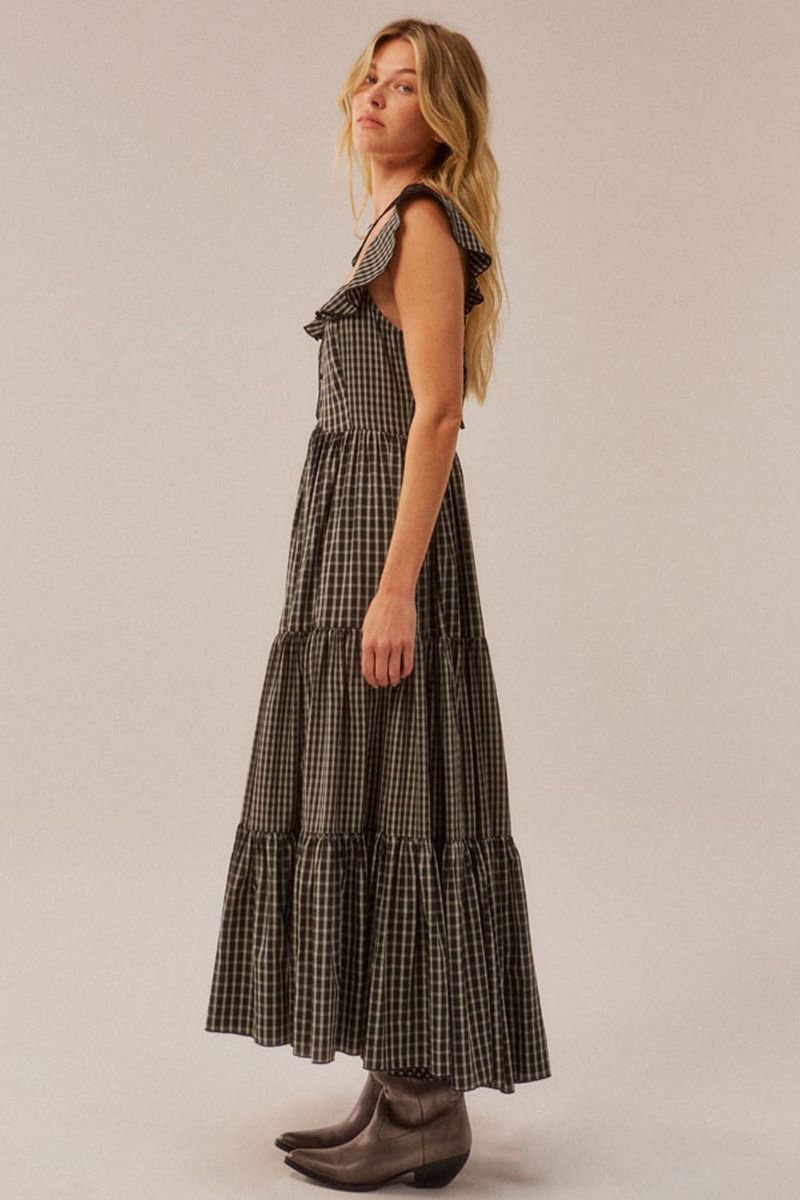 Dakota Plaid Maxi Dress