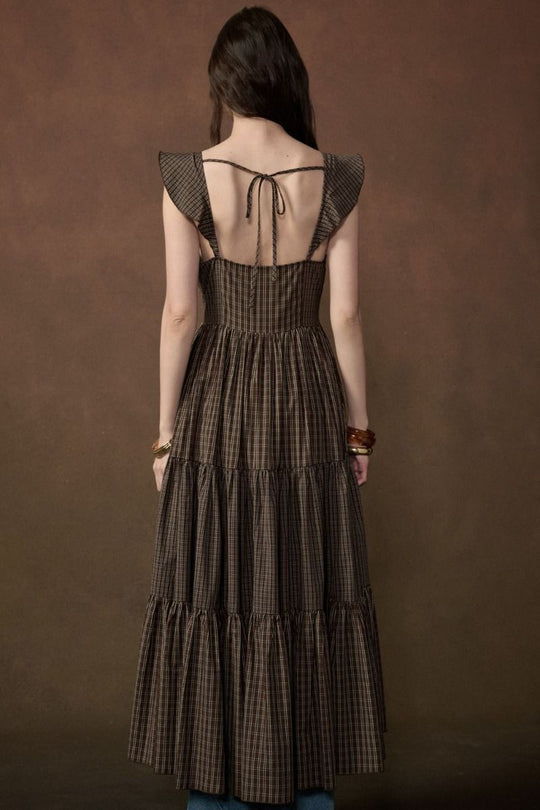 Dakota Plaid Maxi Dress