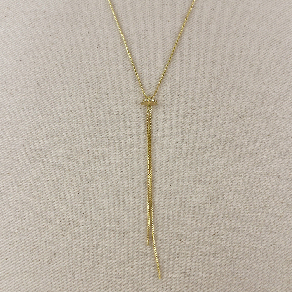 18k Gold Filled Tassel Necklace - Beloved Boutique 