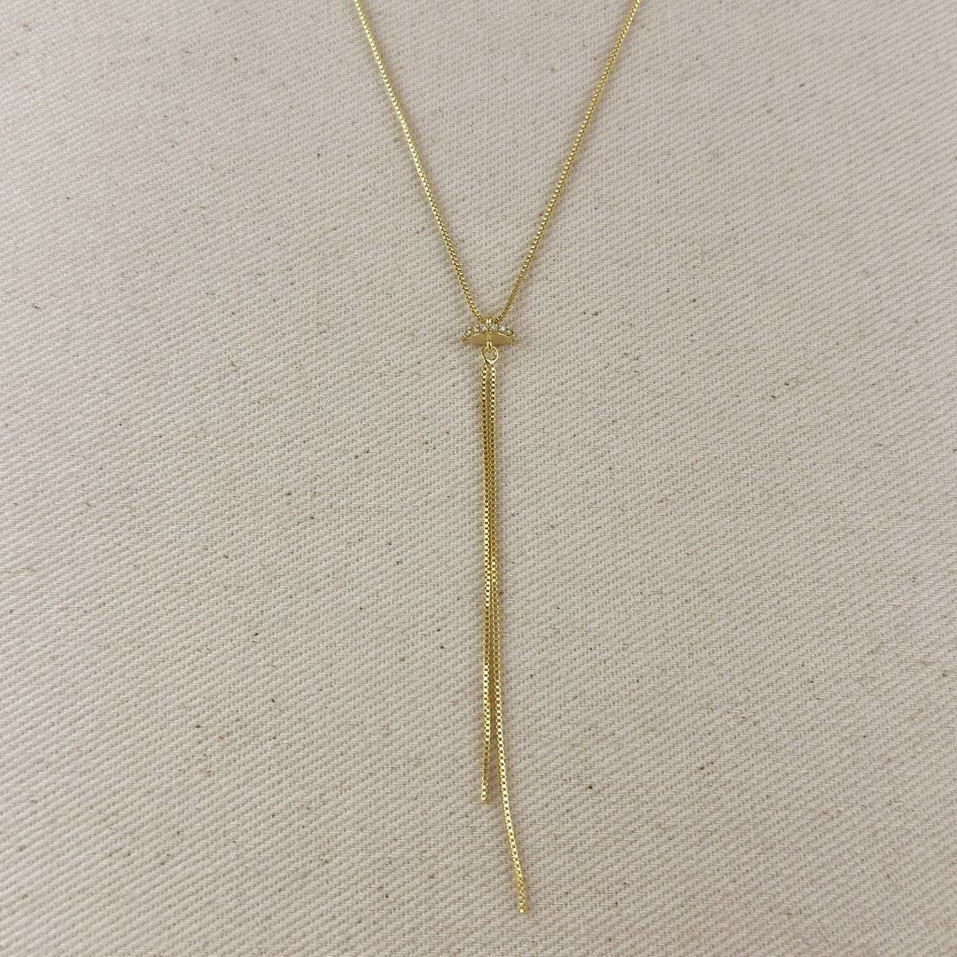18k Gold Filled Tassel Necklace - Beloved Boutique 
