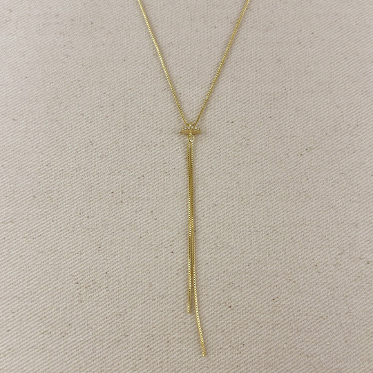 18k Gold Filled Tassel Necklace - Beloved Boutique 