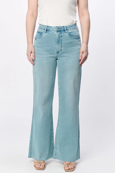 Fiona Wide Leg Jean Blue Mint - Beloved Boutique
