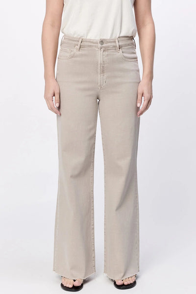 Fiona Wide Leg Jean Stone - Beloved Boutique