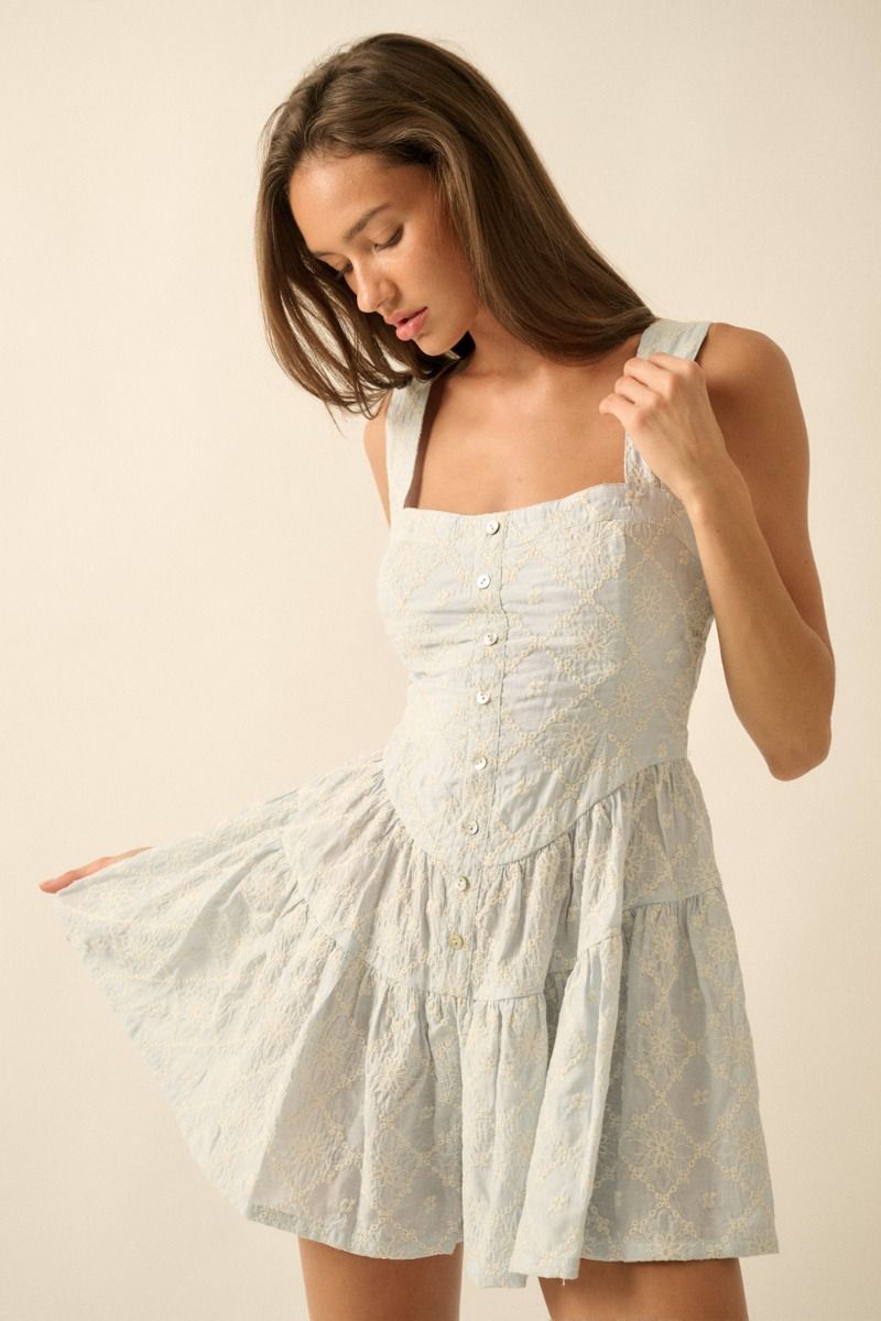 Seneca Embroidered Romper - Beloved Boutique 