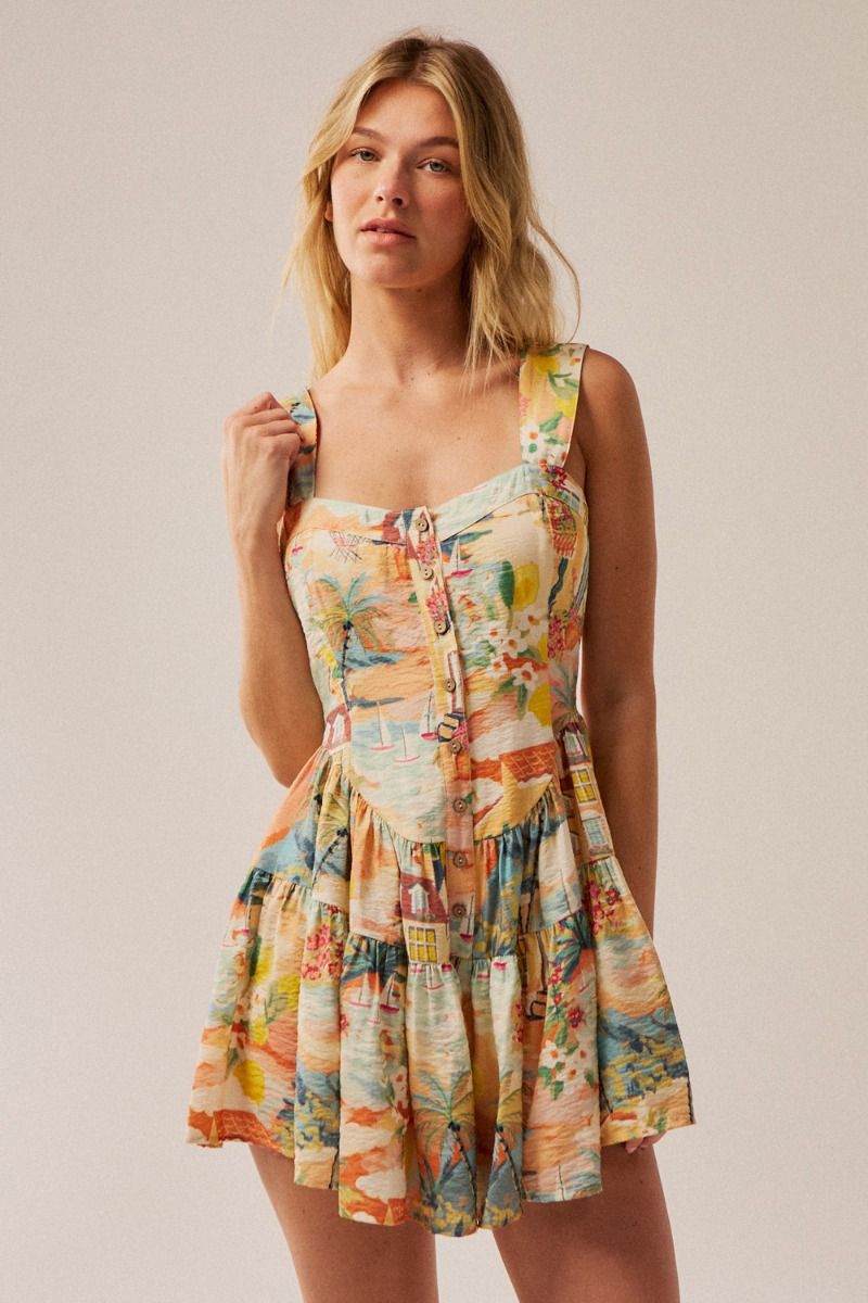 Marisol Landscape Romper - Beloved Boutique 