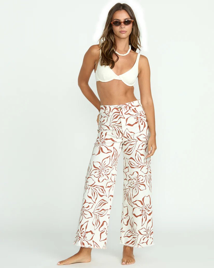 Free Fall Printed Twill Pant - Beloved Boutique