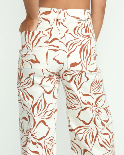 Free Fall Printed Twill Pant - Beloved Boutique