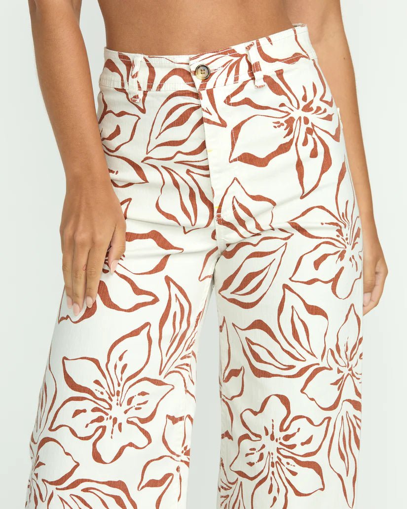 Free Fall Printed Twill Pant - Beloved Boutique