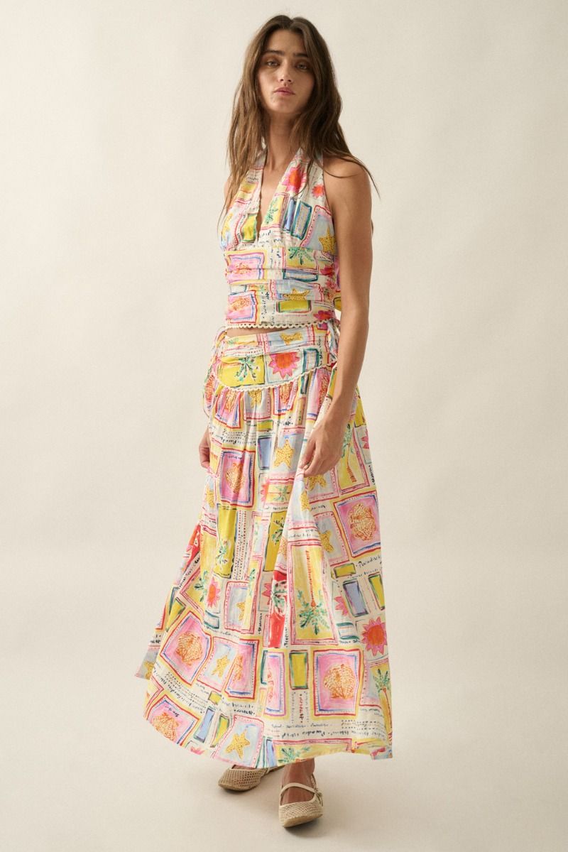 Soleil Tropical Maxi Skirt - Beloved Boutique 
