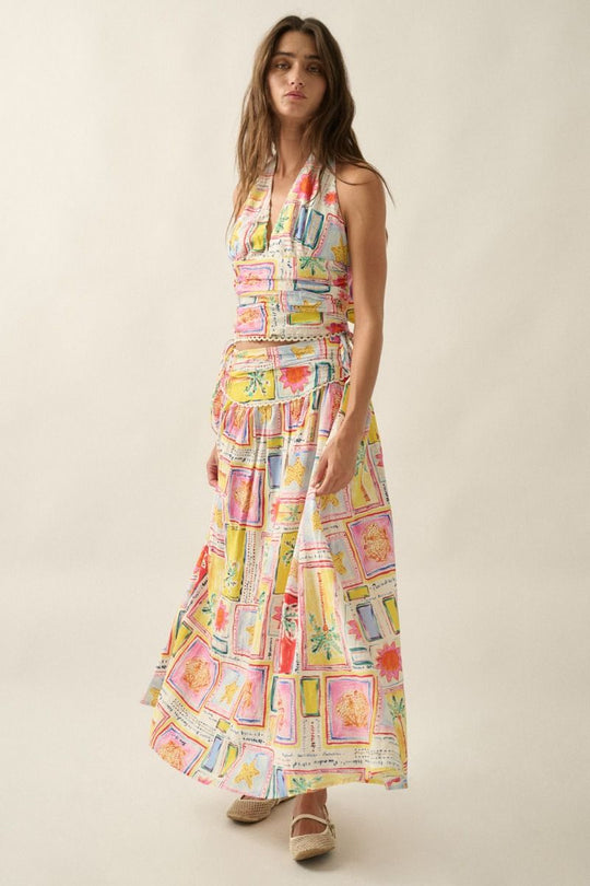 Soleil Tropical Maxi Skirt - Beloved Boutique 