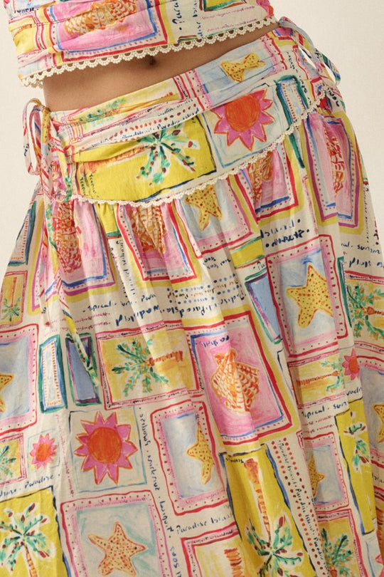 Soleil Tropical Maxi Skirt - Beloved Boutique 