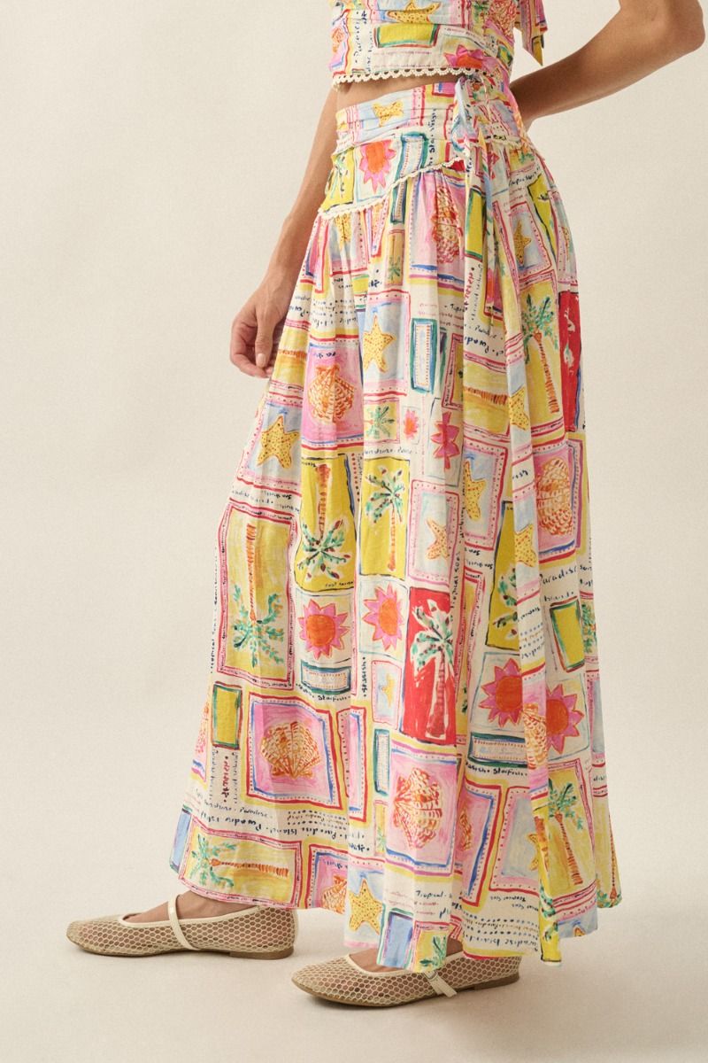 Soleil Tropical Maxi Skirt - Beloved Boutique 