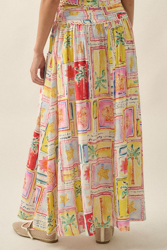Soleil Tropical Maxi Skirt - Beloved Boutique 