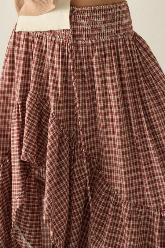 Wyatt Plaid Maxi Skirt