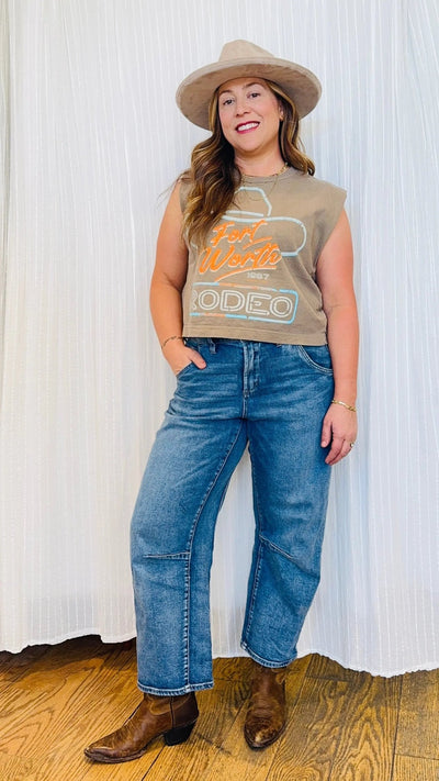 Ft Worth Boxy Muscle Top - Beloved Boutique