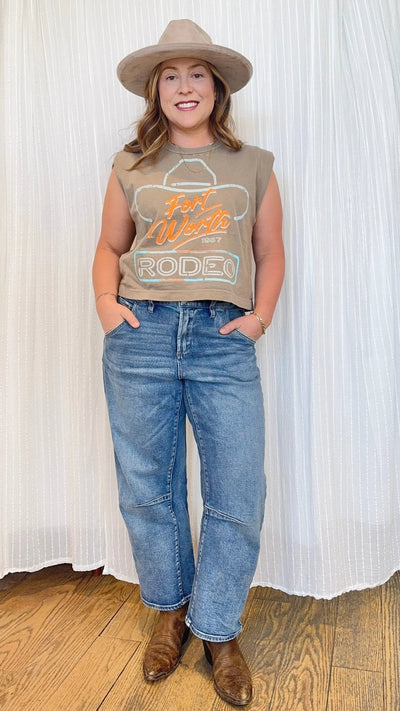 Ft Worth Boxy Muscle Top - Beloved Boutique