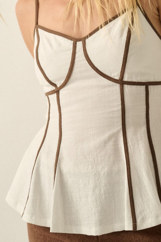 Alva Woven Top - Beloved Boutique 