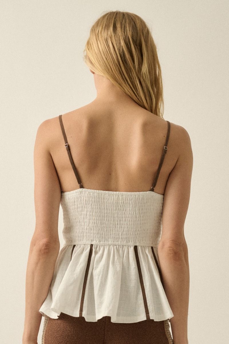 Alva Woven Top - Beloved Boutique 