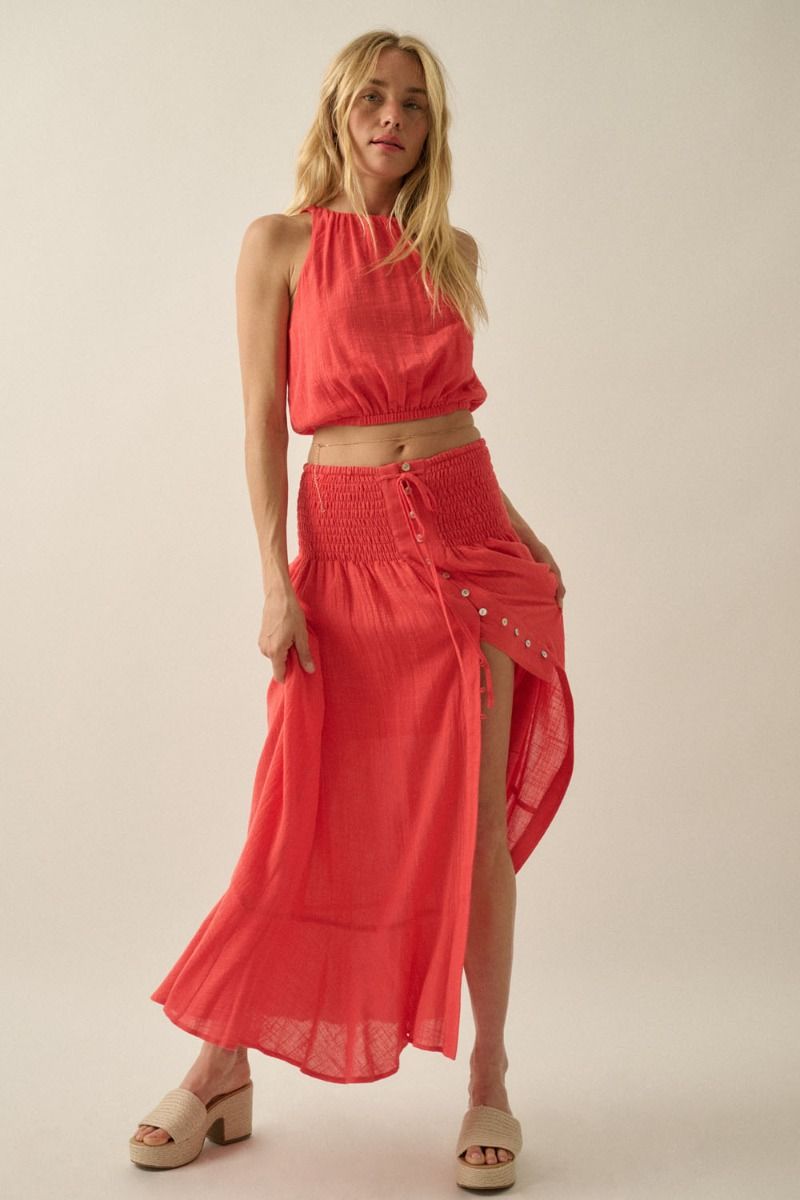 Brisa Woven Top - Beloved Boutique 