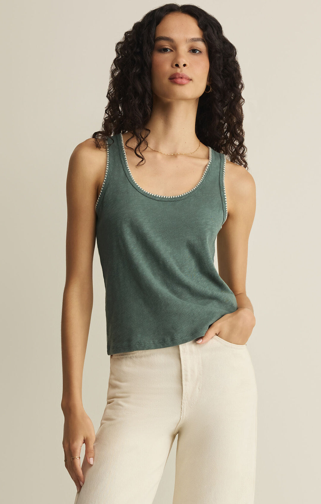 Julian Crochet Tank - Beloved Boutique 