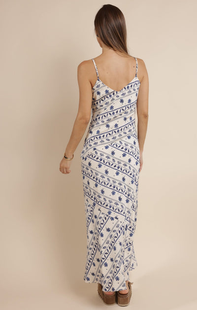 Great Springs Printed Maxi Slip Dress - Beloved Boutique