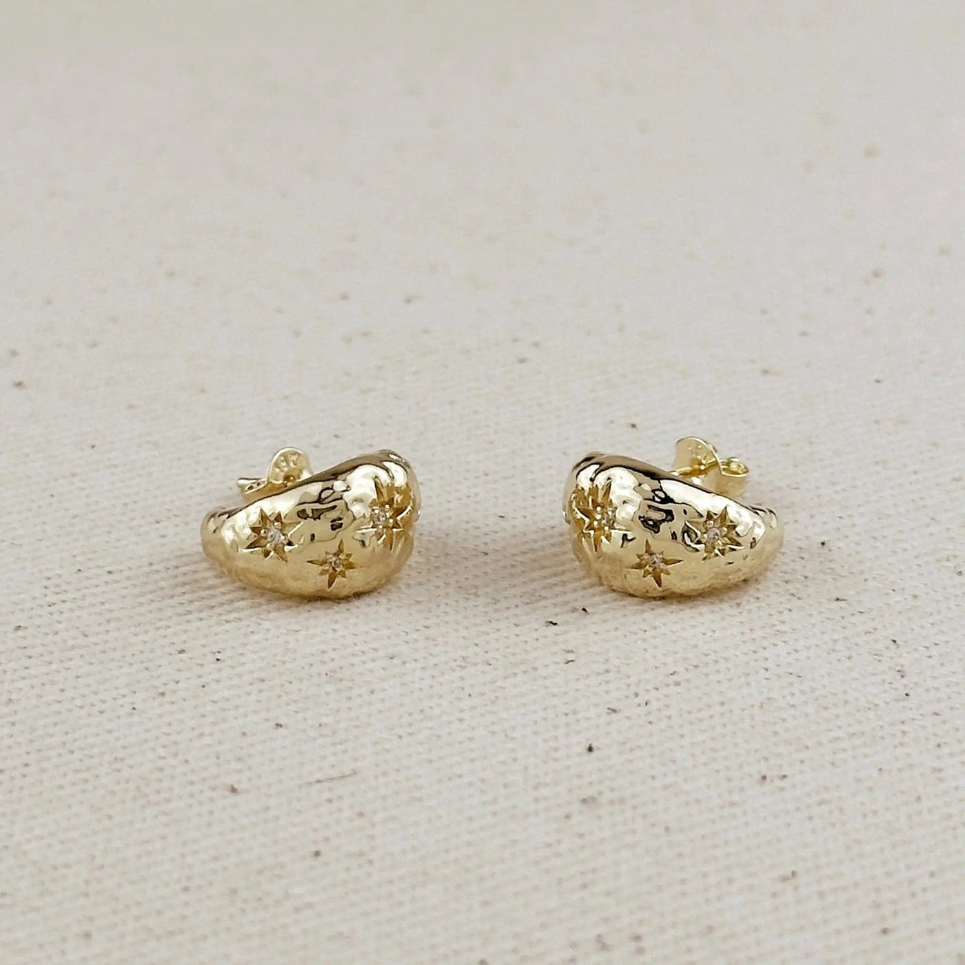 Hammered Crescent Moon Earrings - Beloved Boutique