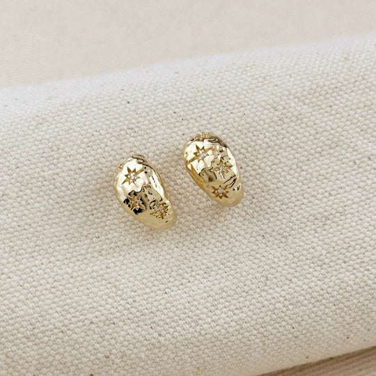 Hammered Crescent Moon Earrings - Beloved Boutique