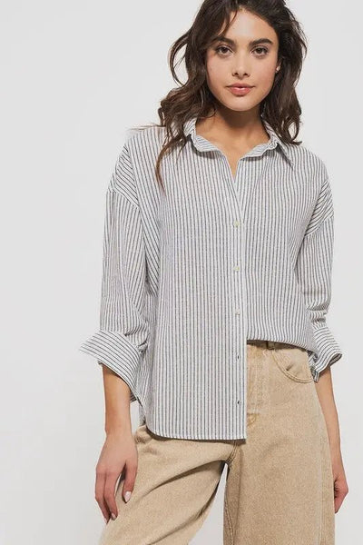 Haven Button Down Shirt - Beloved Boutique