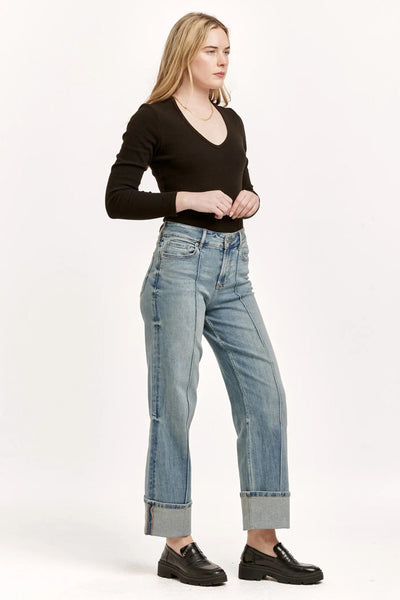 Holly Cuffed Denim - Beloved Boutique