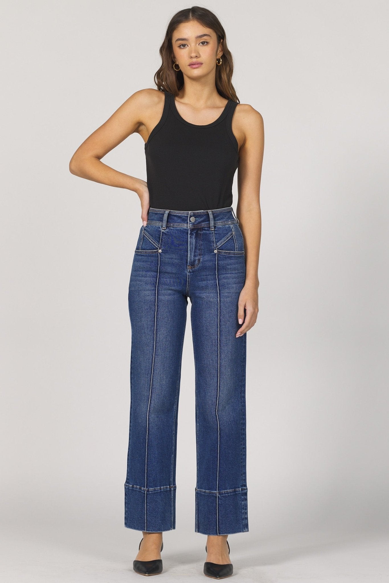 Holly Cuffed Denim - Beloved Boutique