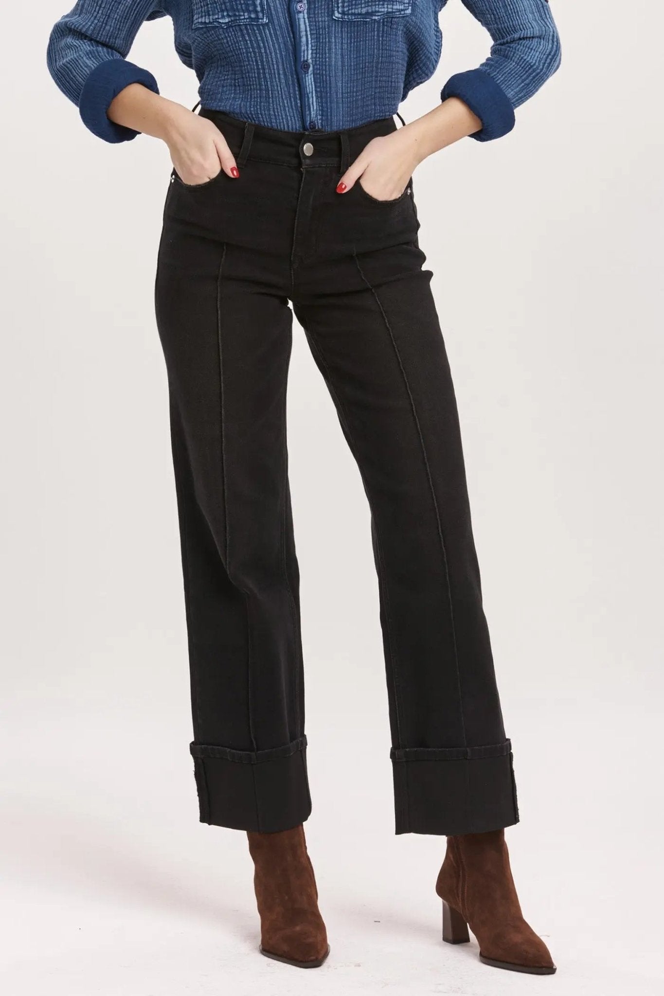 Holly Cuffed Denim - Beloved Boutique