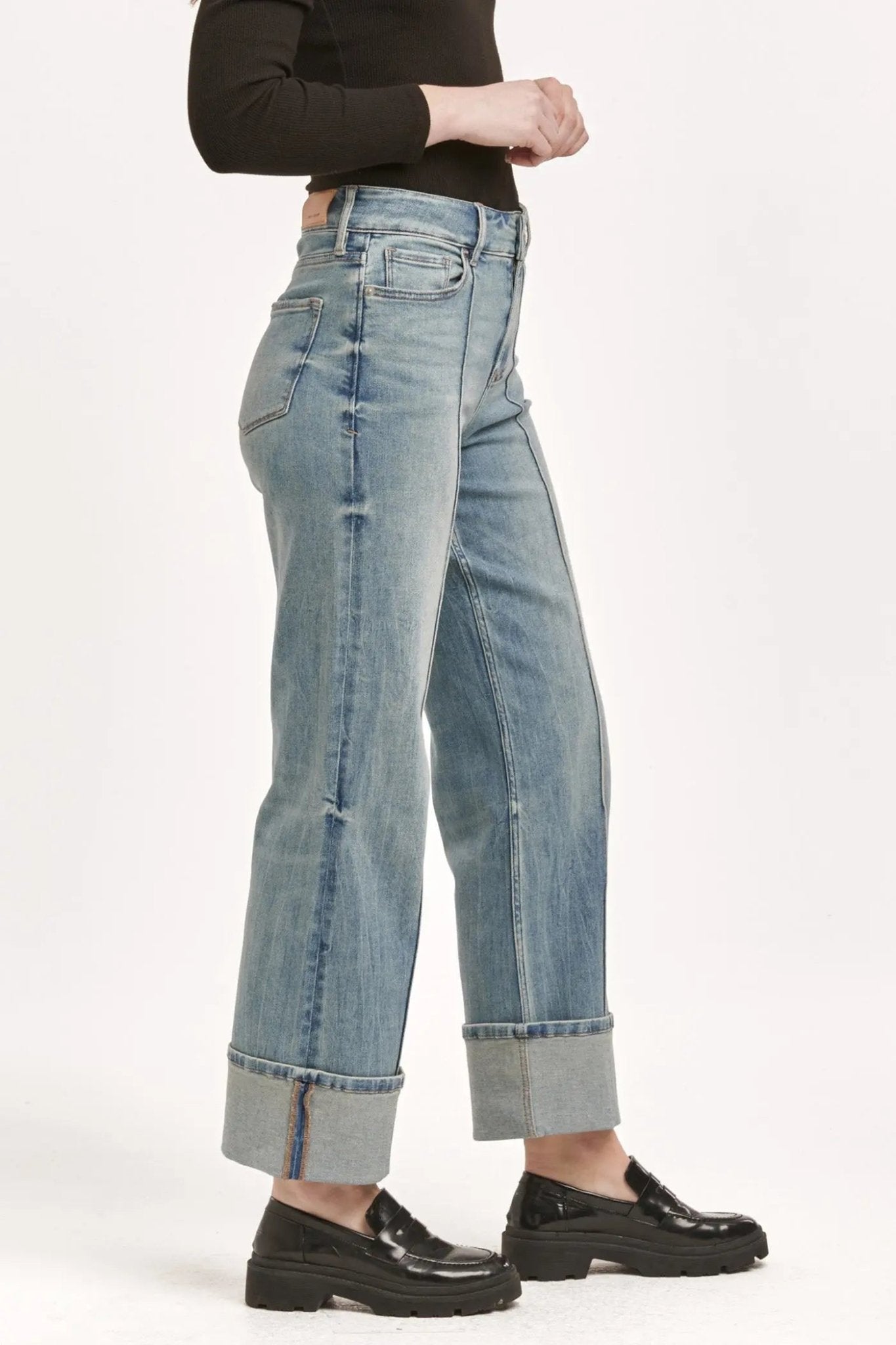 Holly Cuffed Denim - Beloved Boutique