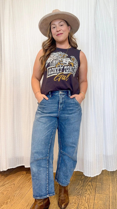 Honky Tonk Gal Muscle Tank - Beloved Boutique