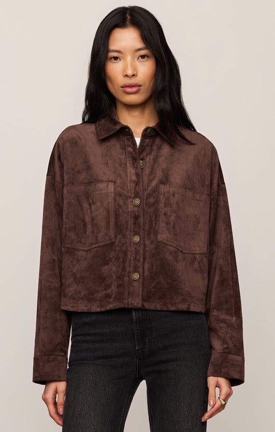 All Day Suede Cropped Jacket