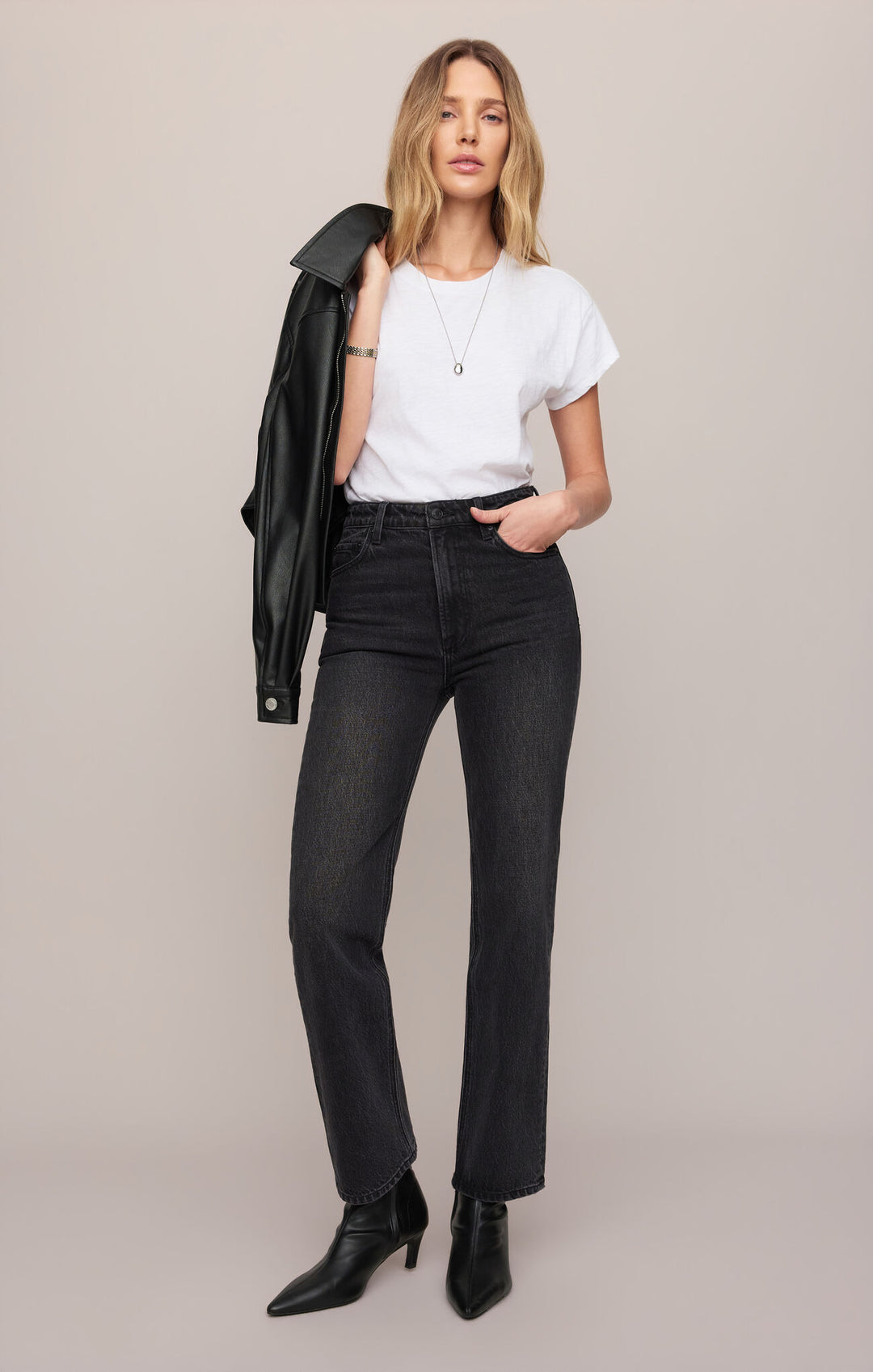 The Muse High Rise Straight Denim
